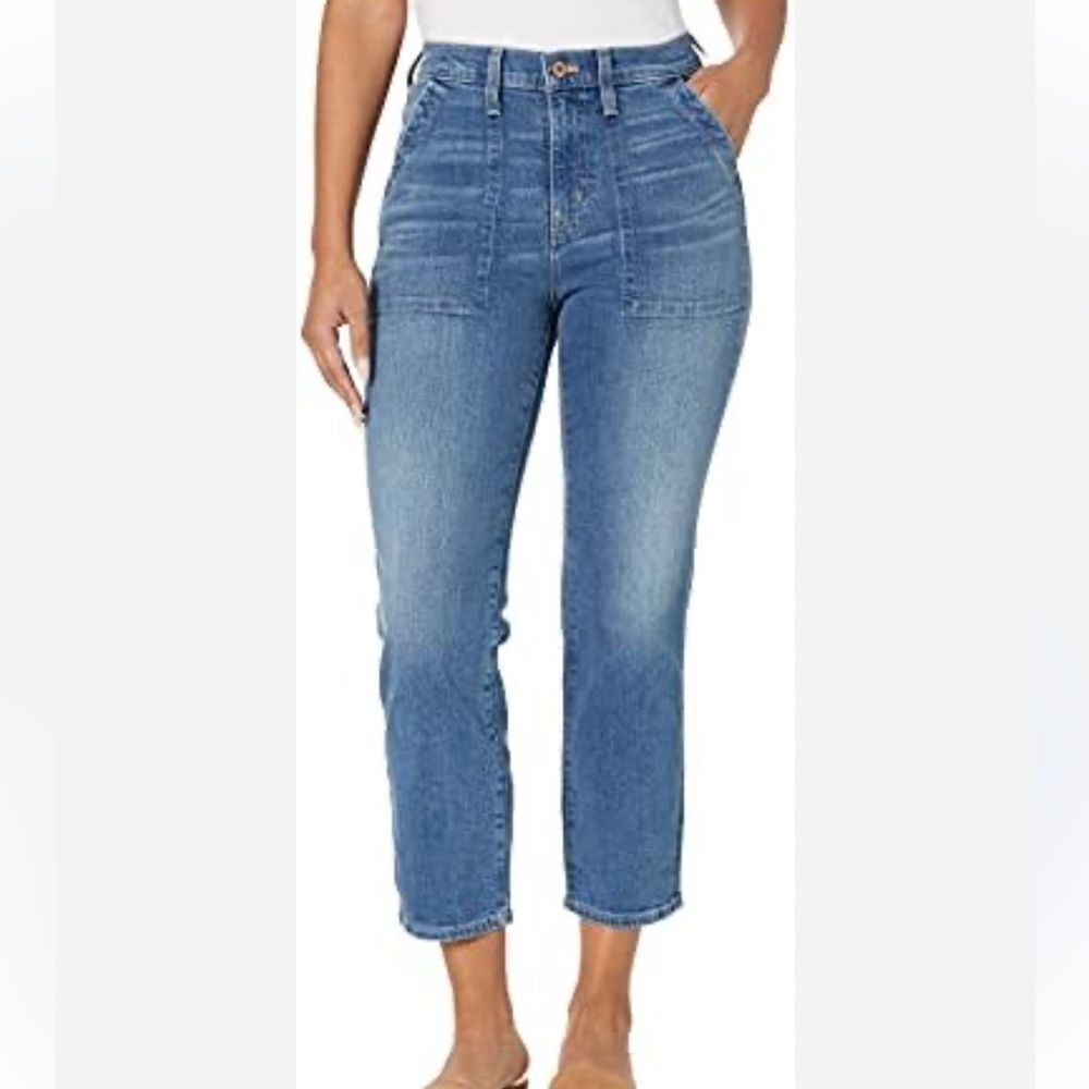 J. Crew Factory NWT BT040 Crop Ankle Patch Pocket Utility Jean.